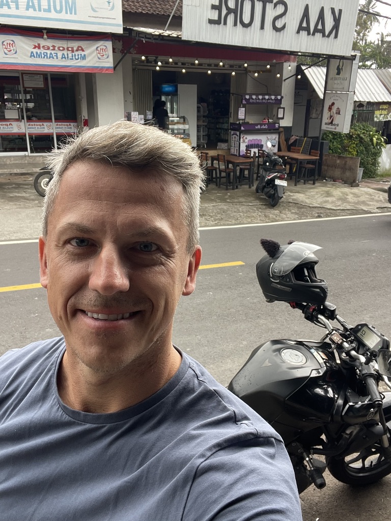 Selfie u motorky